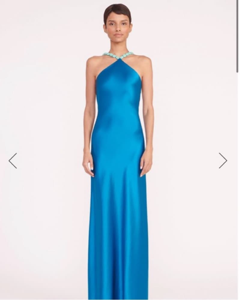 STAUD CADENCE DRESS 🩵 Turquoise Blue - Image 1