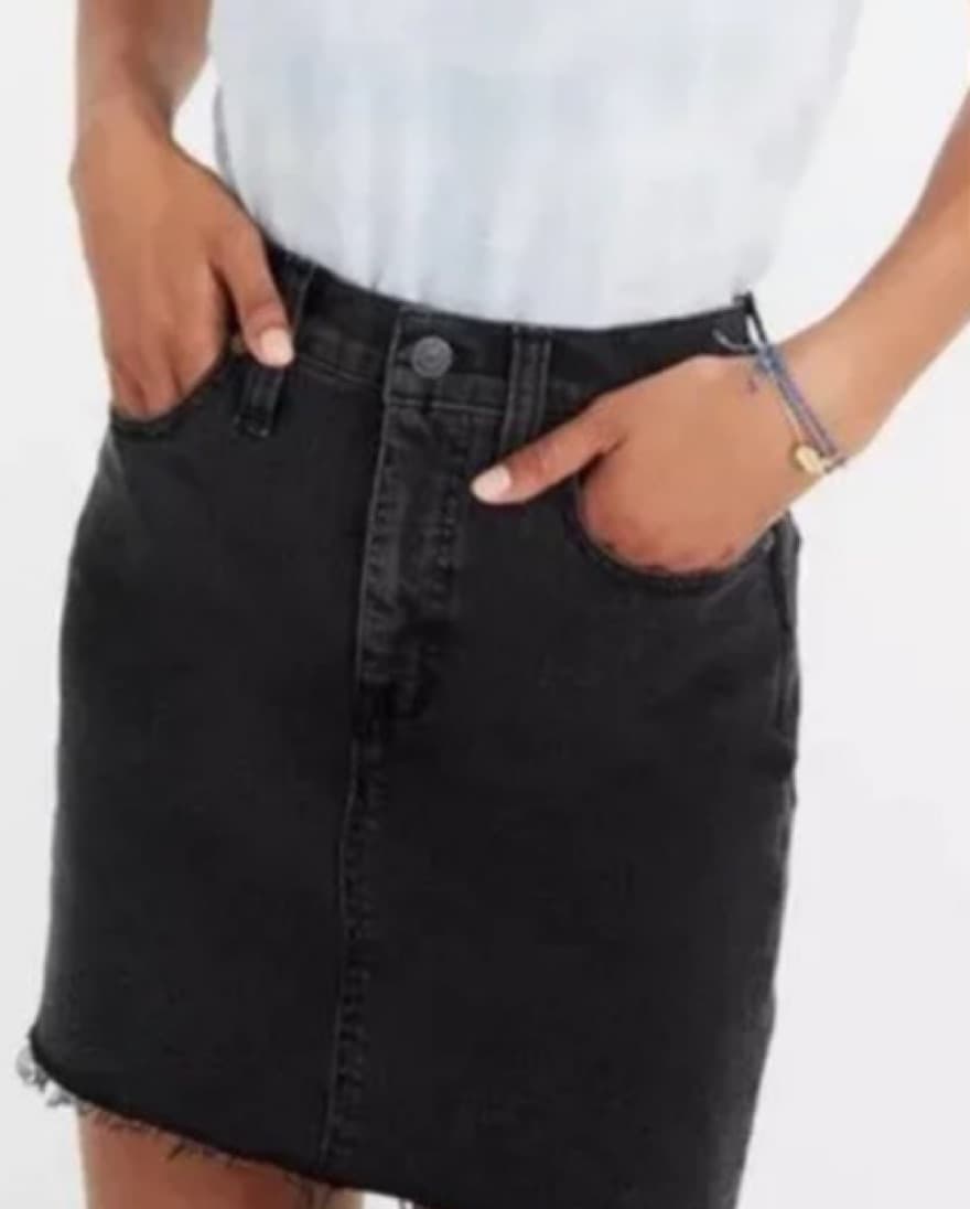 Madewell Denim Straight Mini in Ash - Image 4