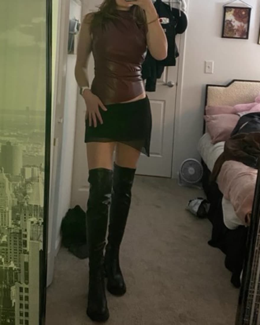 House of Cb Leather Top M/L - Image 4