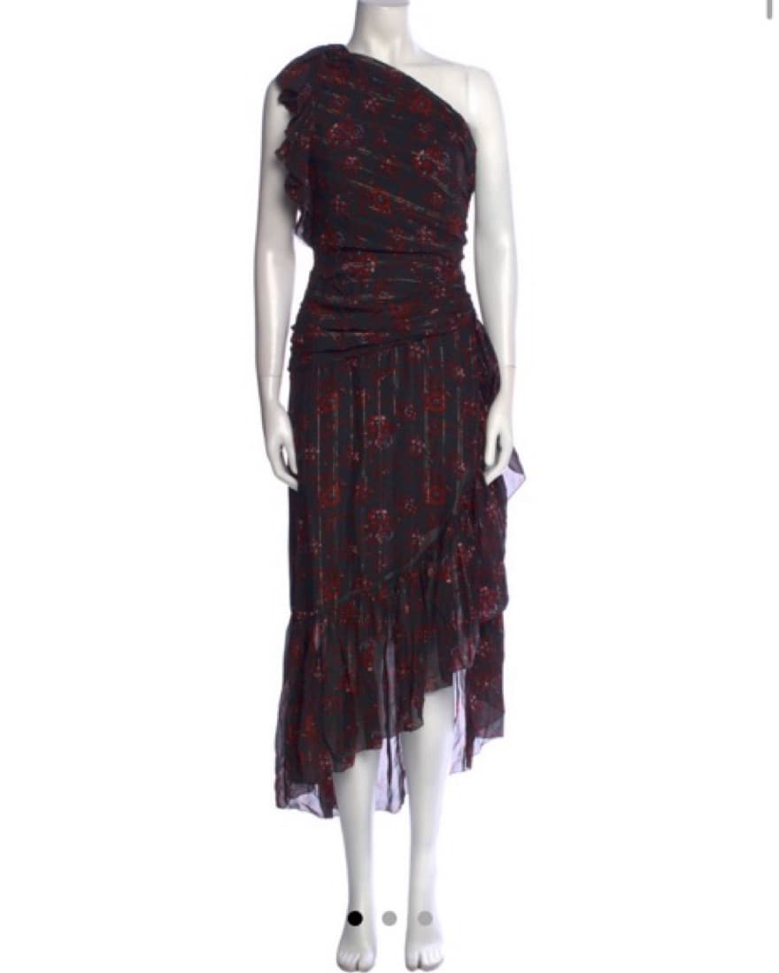 Ulla Johnson One Shoulder Silk Dress - Image 1
