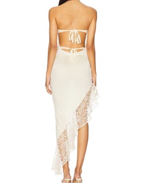 Buci Orchid Dress Creme Lace - Image 4