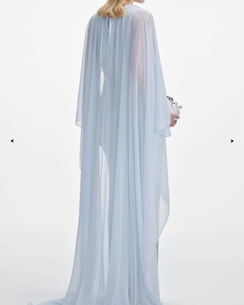 Self Portrait Embellished Cape Dress - Image 2