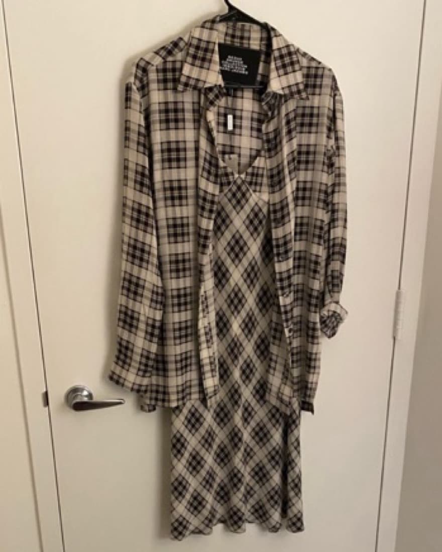 Marc Jacobs Plaid Silk Midi Dress - Image 3