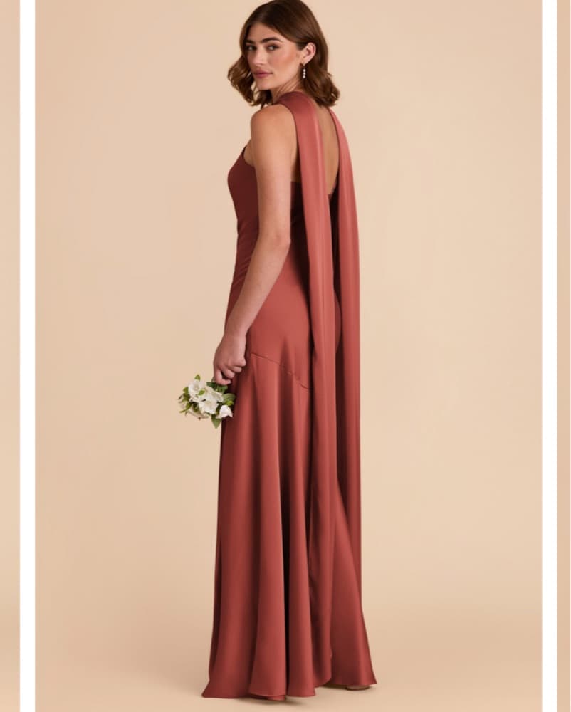 Wedding Guest Dress With Cape - Image 3