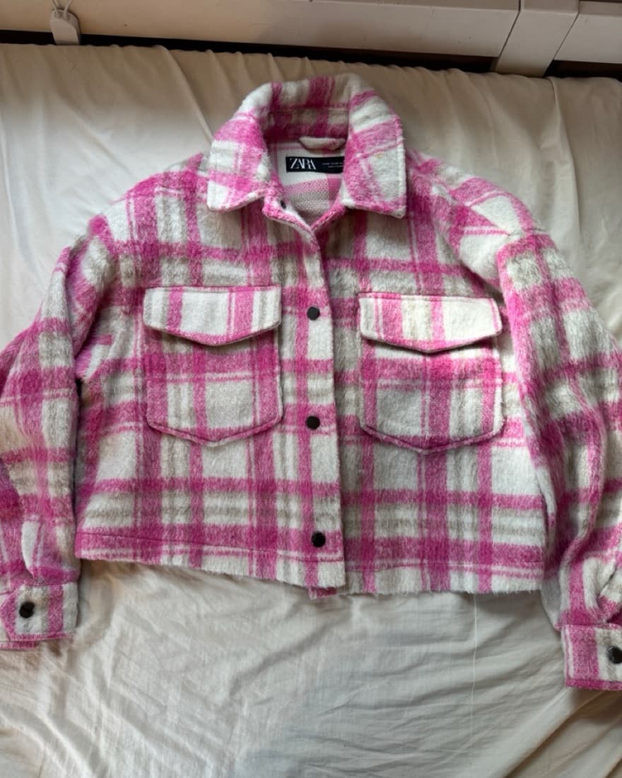 Zara Plaid Button Up Jacket  - Image 1