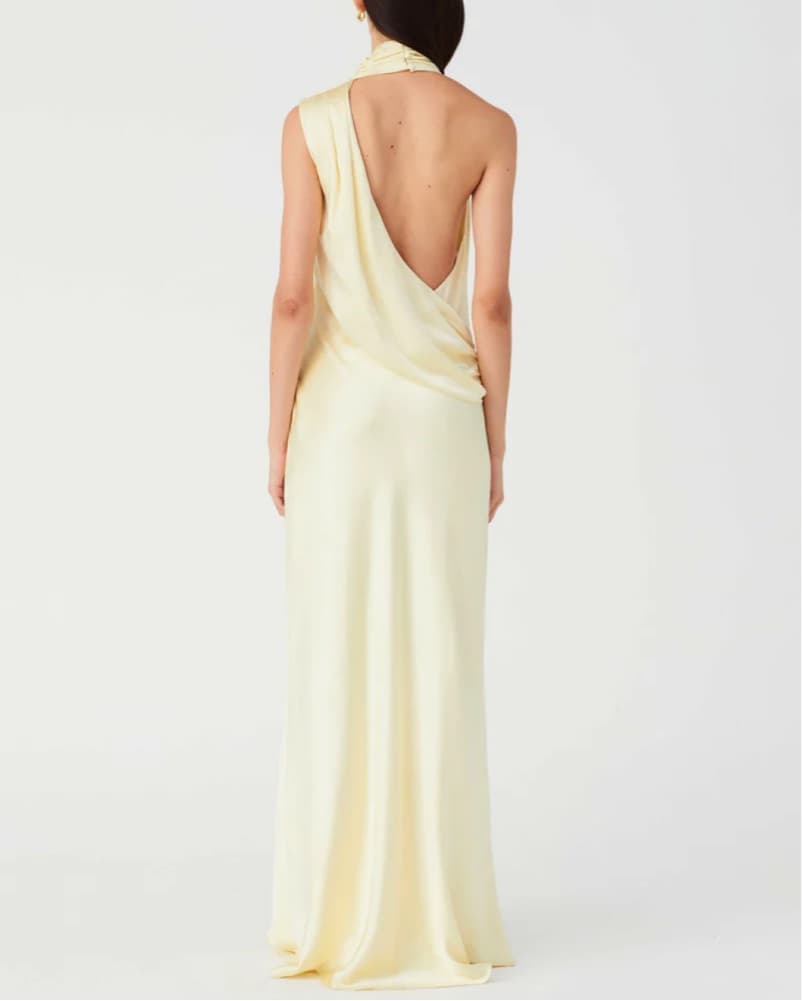 Misha Constantina Satin Gown - Image 3