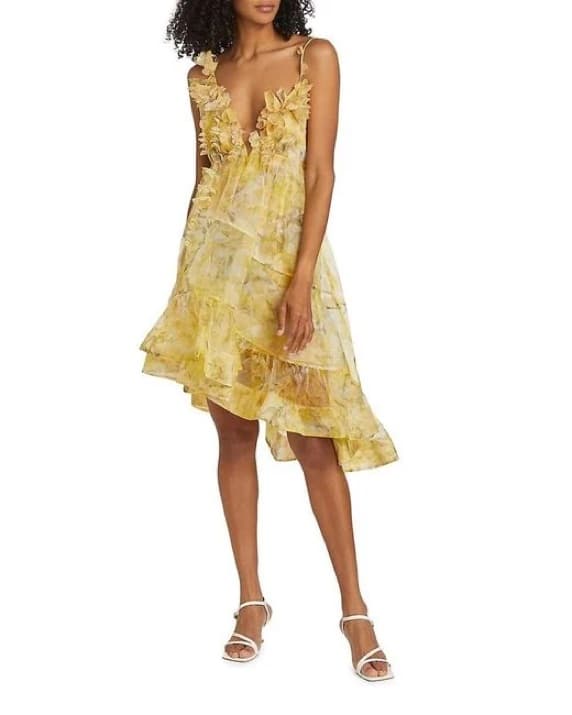 Zimmermann Harmony Yellow Silk Dress - Image 1