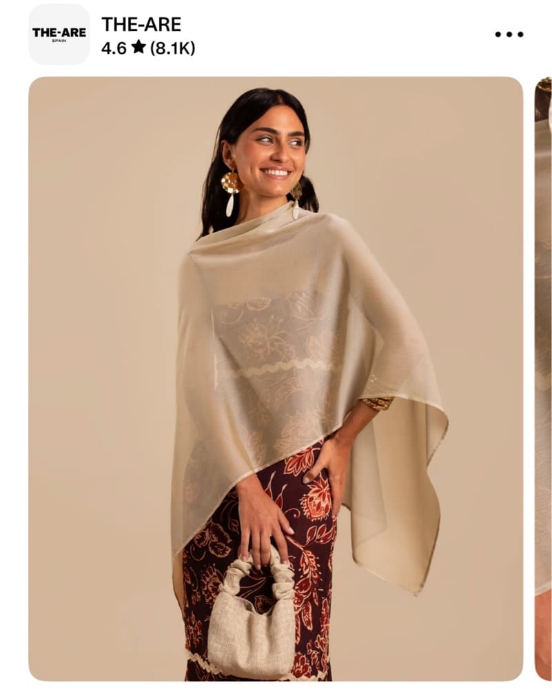 Green Julia Dress THE-ARE And Taupe Cape - Image 5