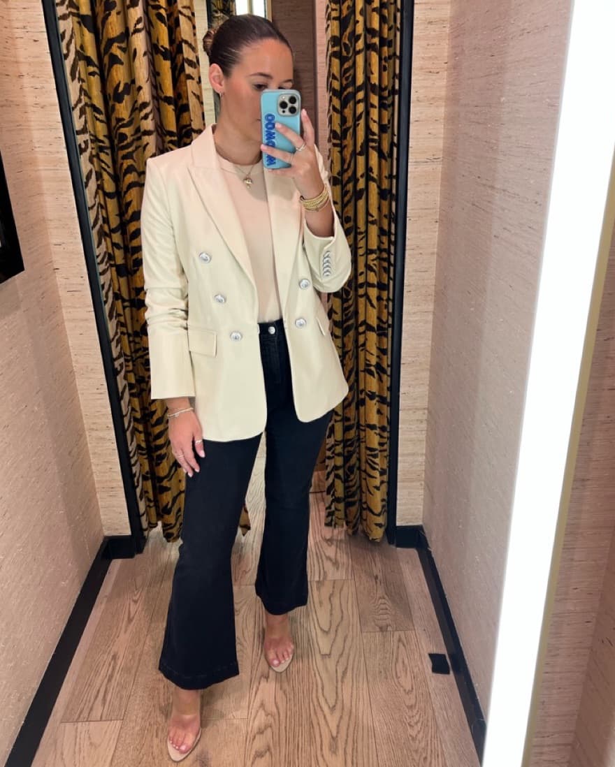 Veronica Beard Leather Blazer $698 - Image 1