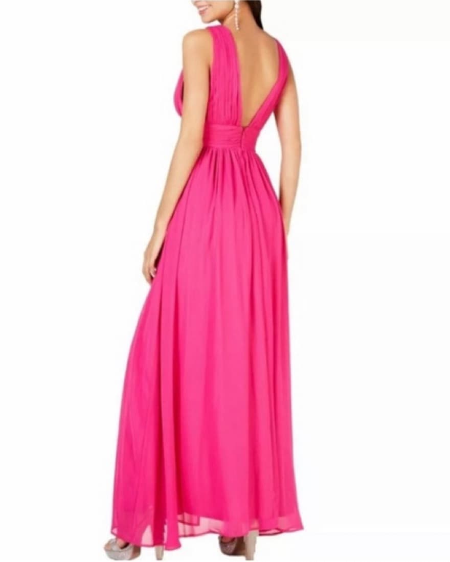 Hot Pink Formal Maxi Dress - Image 3