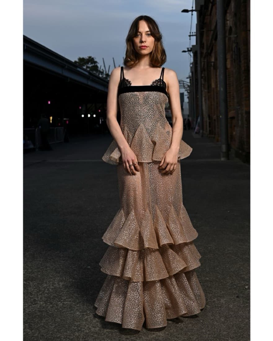 Zimmermann Pavilion Glitter Flutter Gown - Image 2