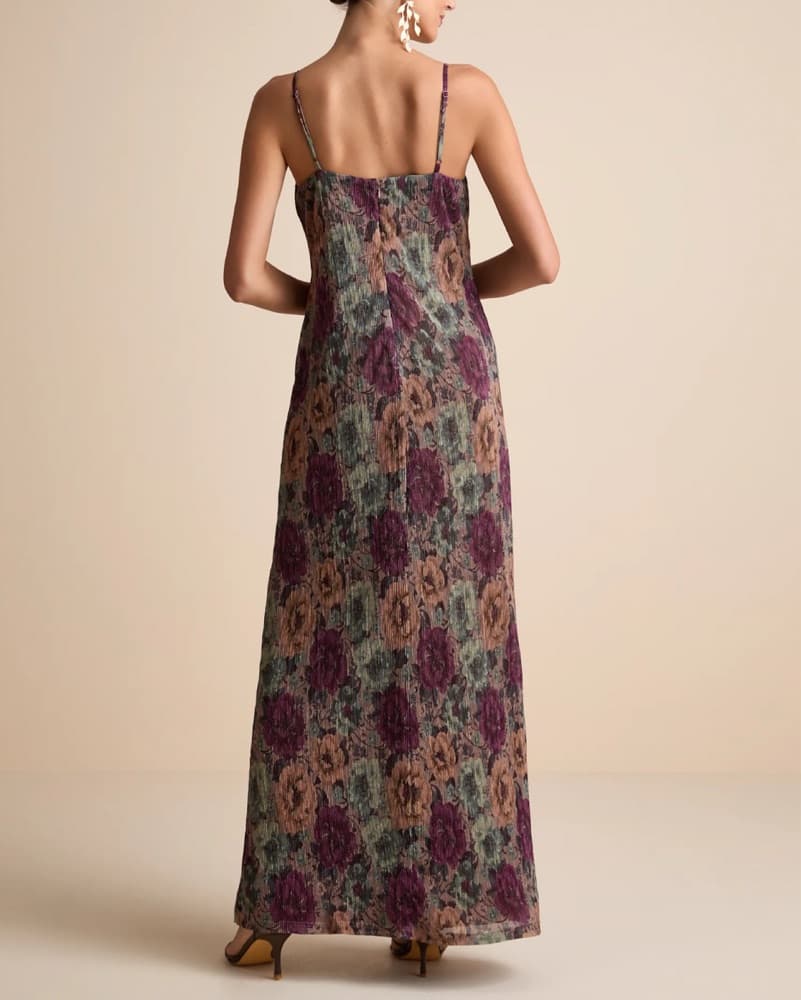Floral Bustier Maxi Dress - Image 4
