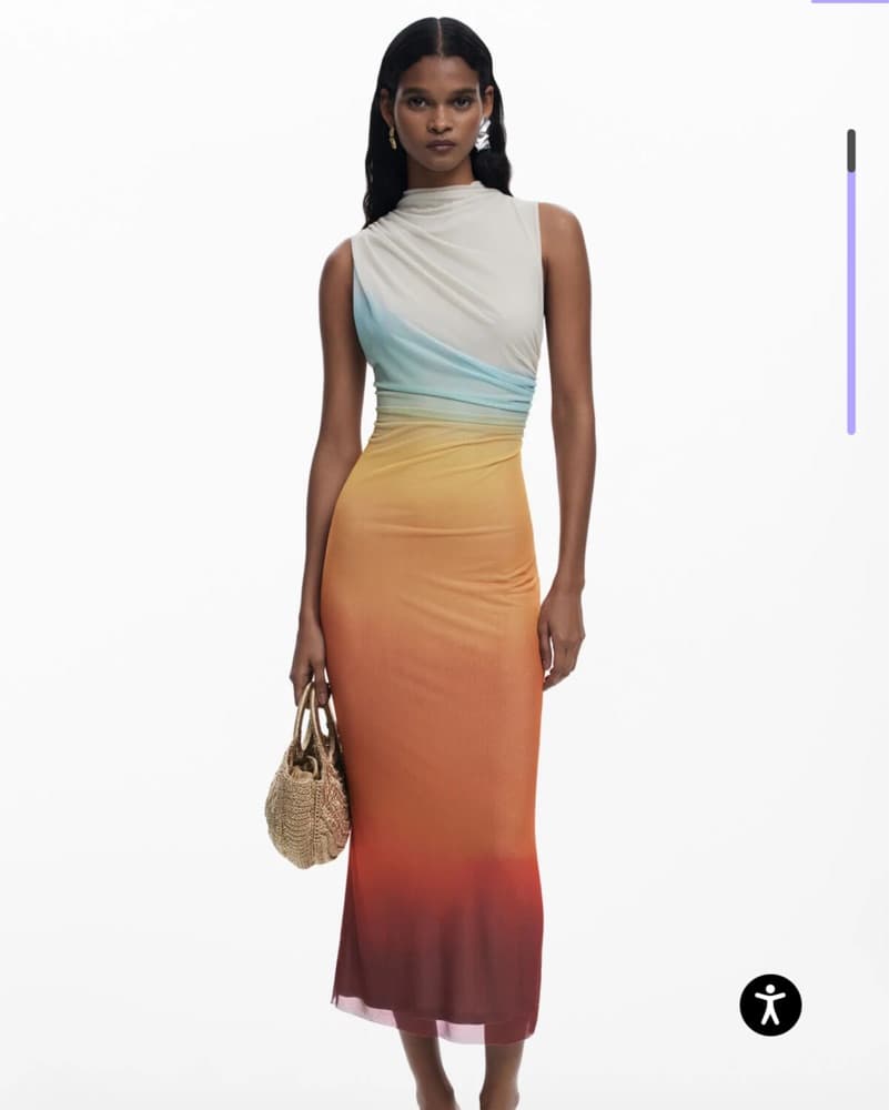 Desigual Ombre Tulle Dress - Image 1