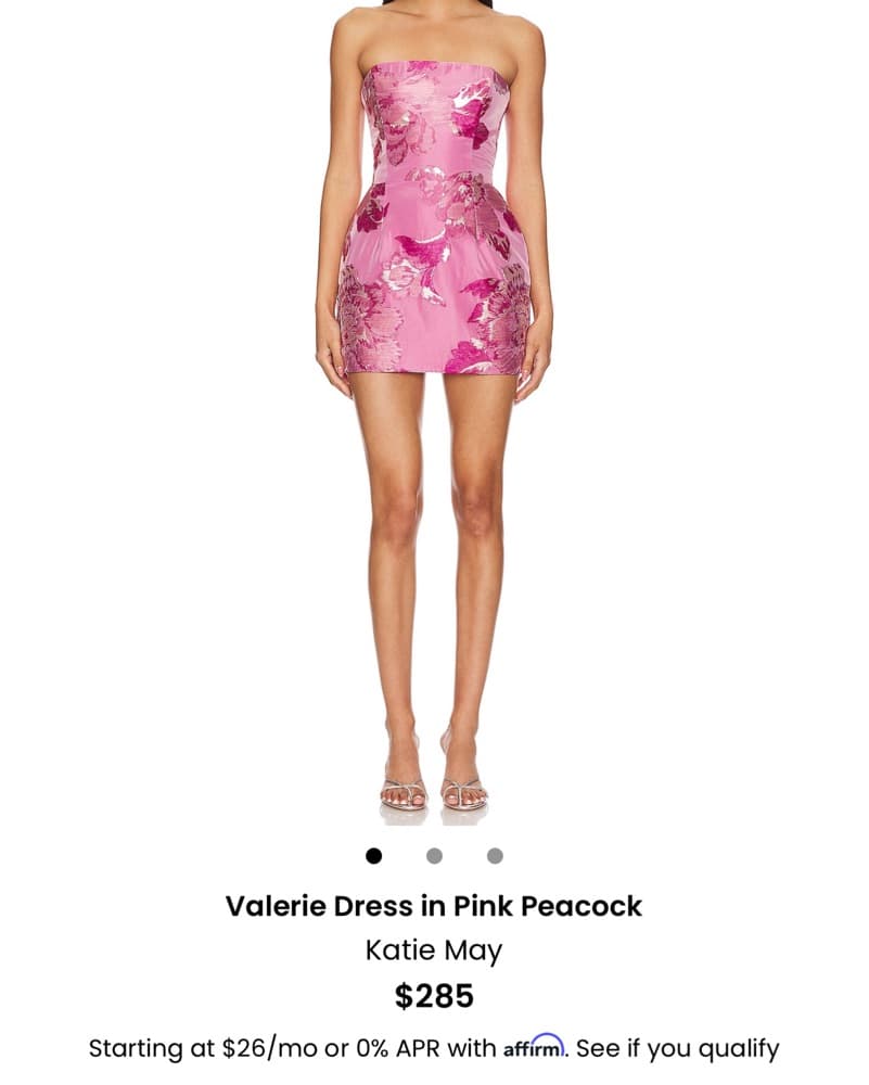 Vibrant Floral Strapless Dress - Image 4