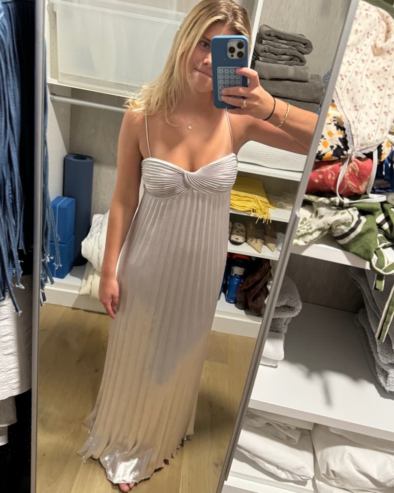 Rebecca Taylor Pleated Maxi Dress - Image 5