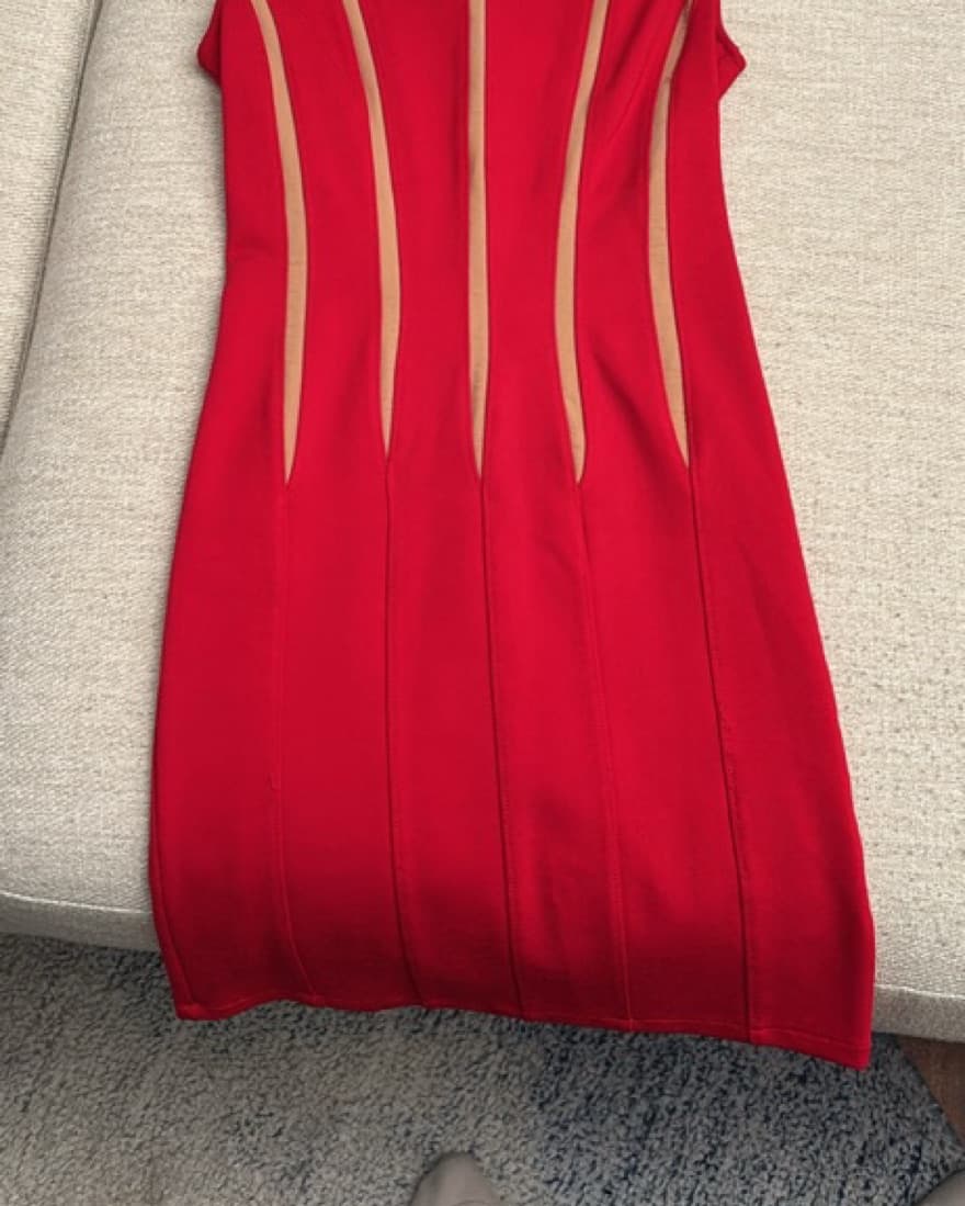 Ronny Kobo Short Red Dress - Image 2