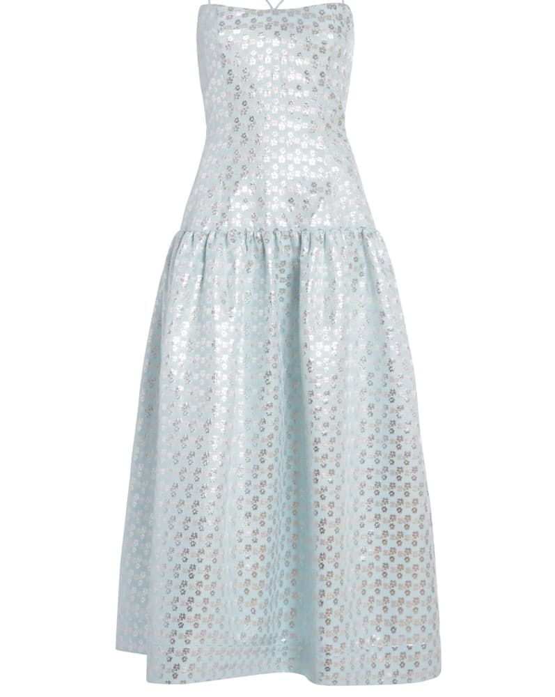 Coralie Daisy Brocade Drop Waist Midi Dr - Image 3