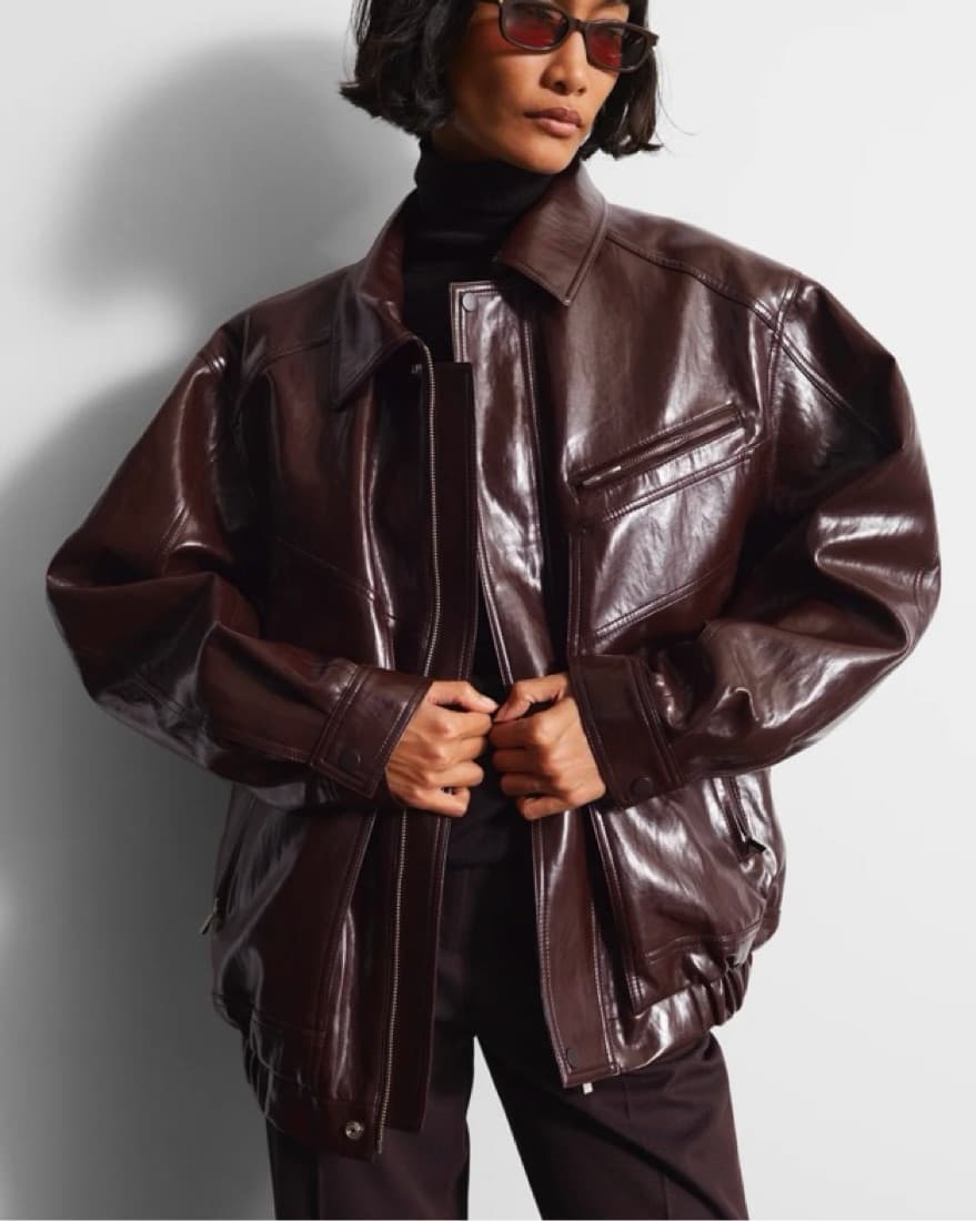 Frankie Shop Risner Faux Leather Jacket - Image 3