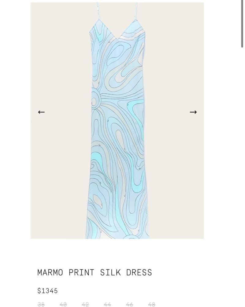 Pucci Light Blue Silk Slip Dress - Image 3
