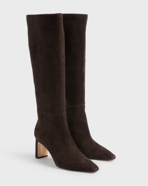 Sam Edelman Sylvia Brown Suede Boots 8.5 - Image 1