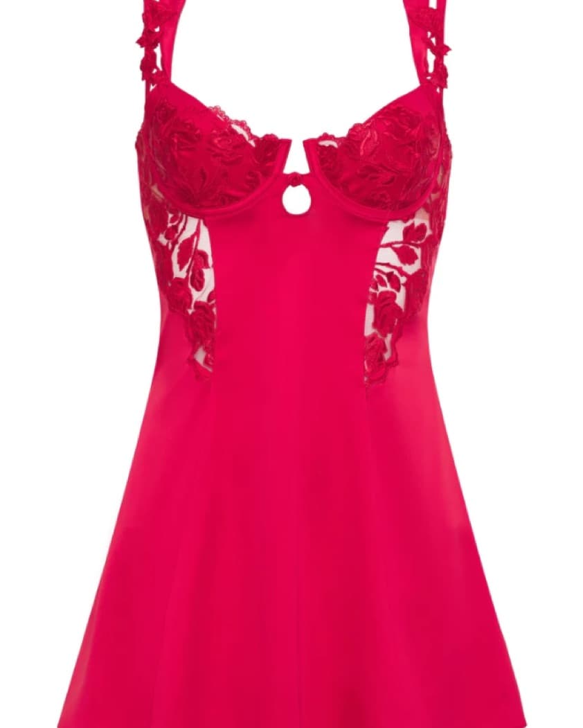 Romantic Roses Printed Slip Dress - Image 3
