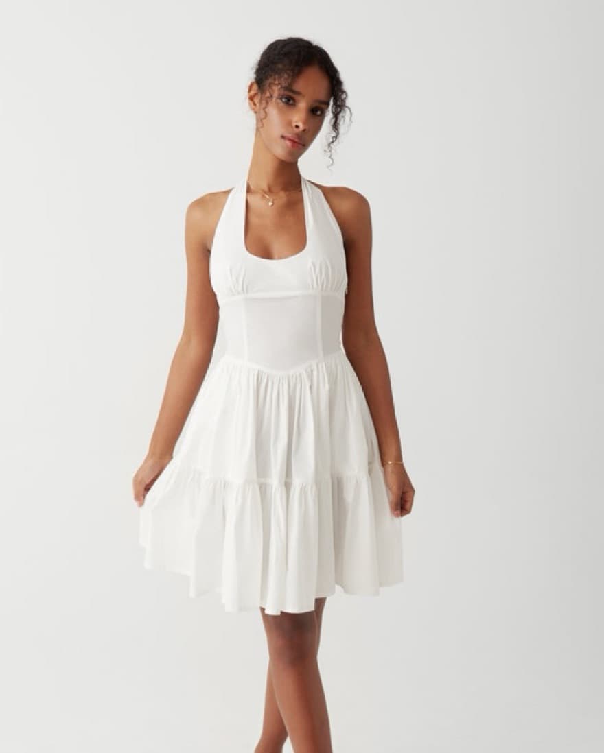 White Frankies Bikinis Dress - Image 1