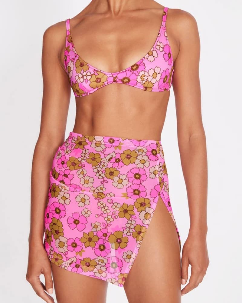 TRIANGL Floral Sheer Skirt - Image 2