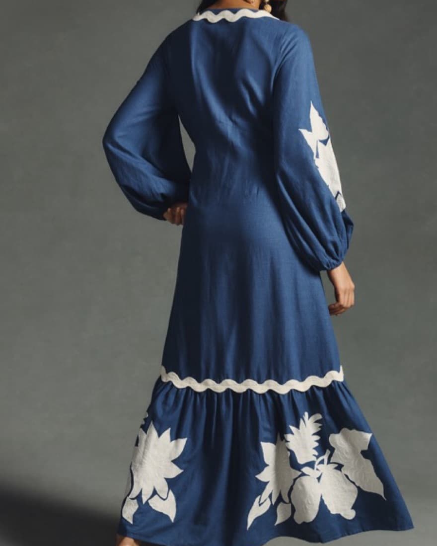Farm Rio Flounce Embroidered Maxi - Image 2