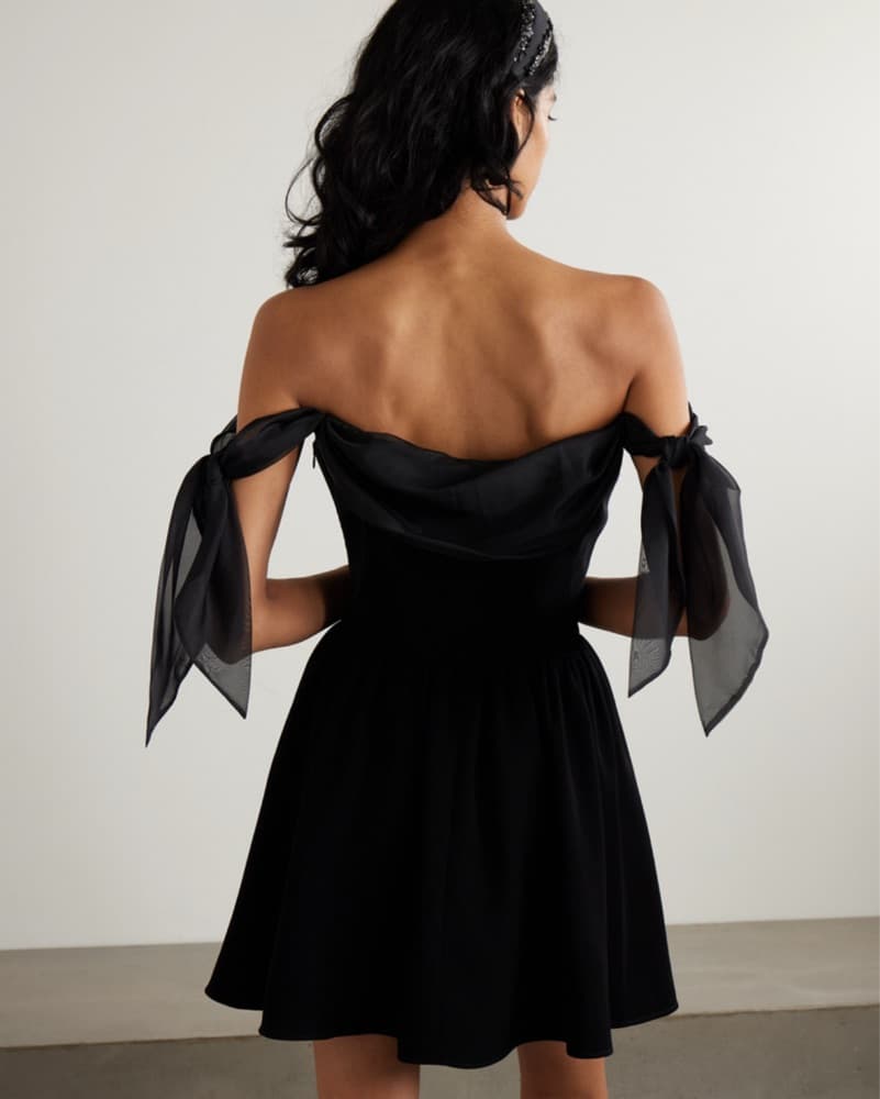 Clio Peppiatt Off-Shoulder Iris Dress - Image 3