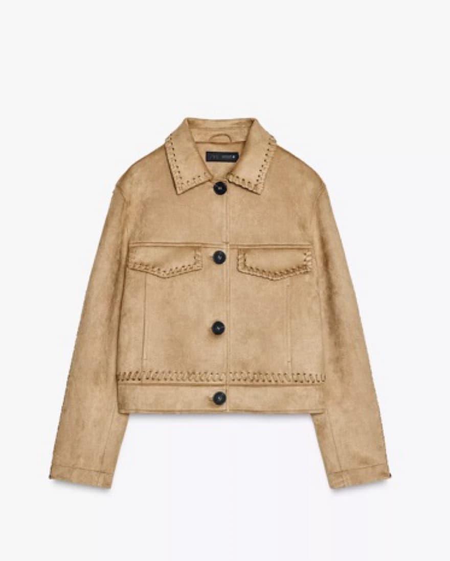 Zara Faux Suede Jacket - Image 2