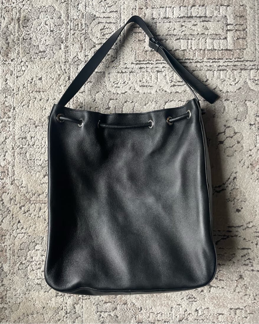 Theory Black Leather Shoulder Bag - Image 2