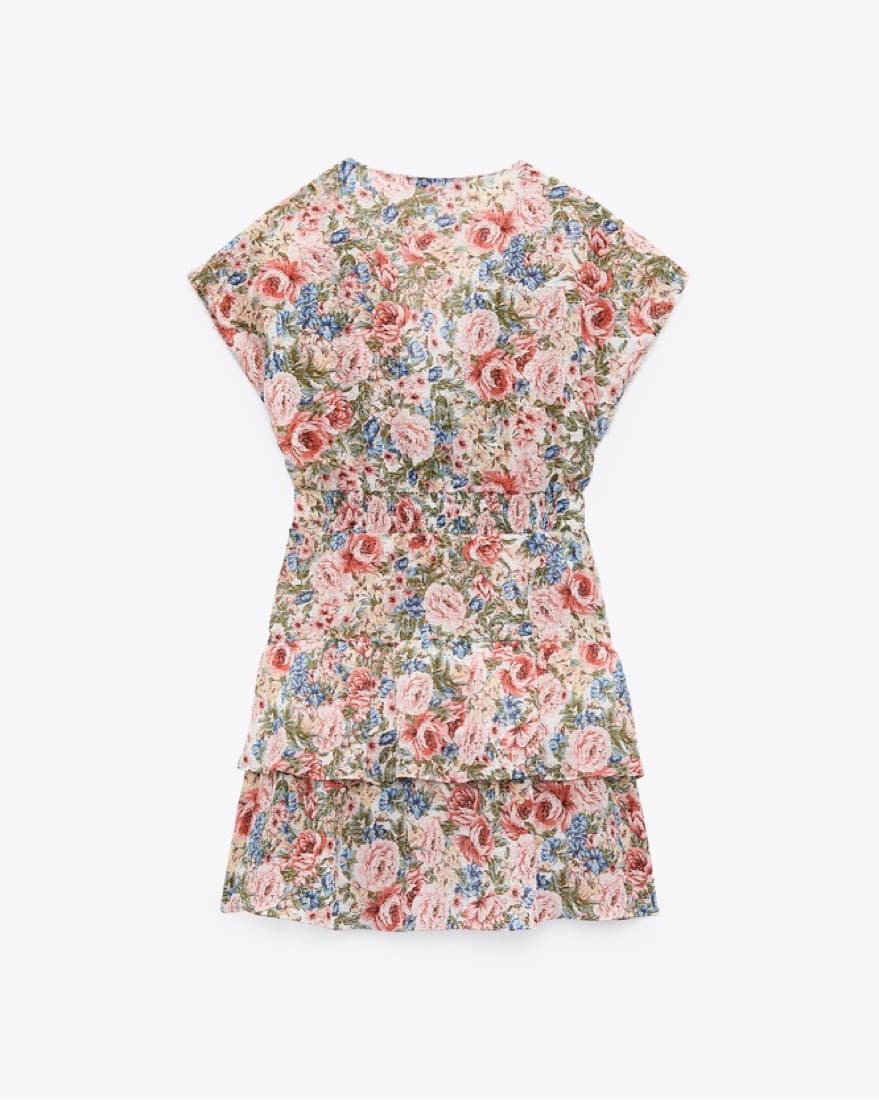 Zara Floral Print (Discontinued) Dress - Image 3