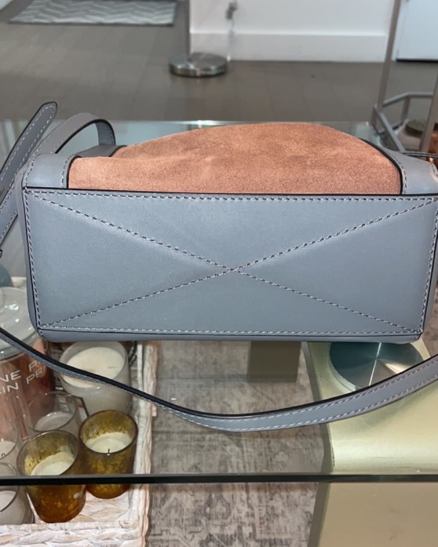 Suede & Leather Crossbody Bag  - Image 2