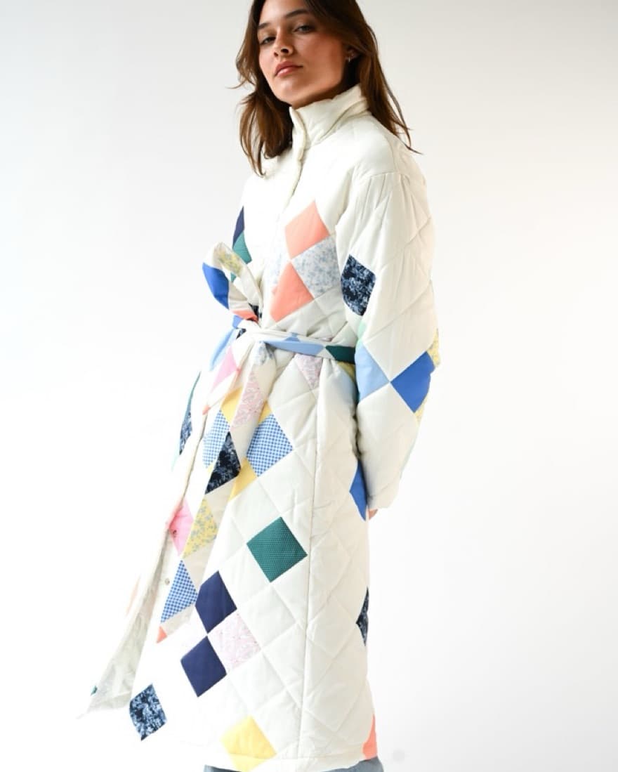 Yellow The Label Quilted Coat  - Image 6