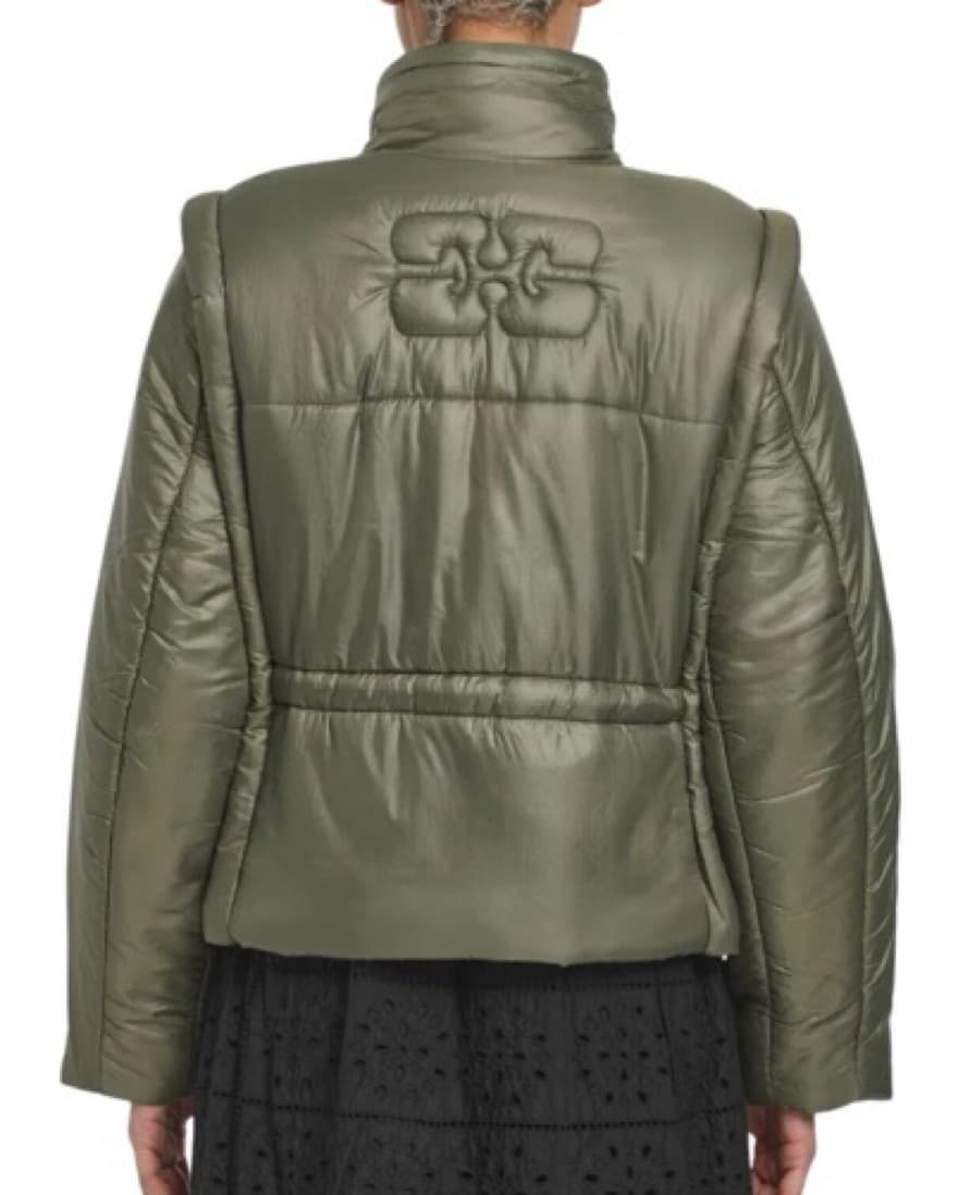 GANNI Quilt Vest Jacket - Image 2