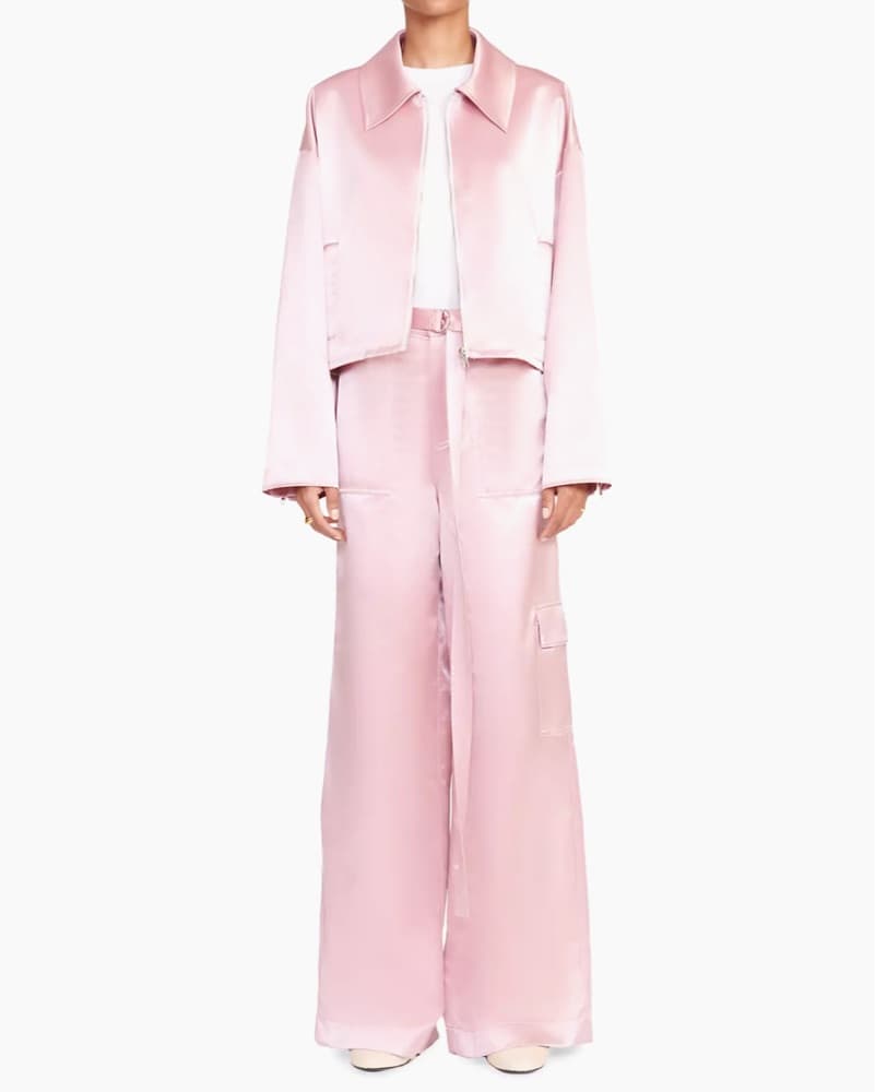 STAUD Satin Rose Jacket - Image 2