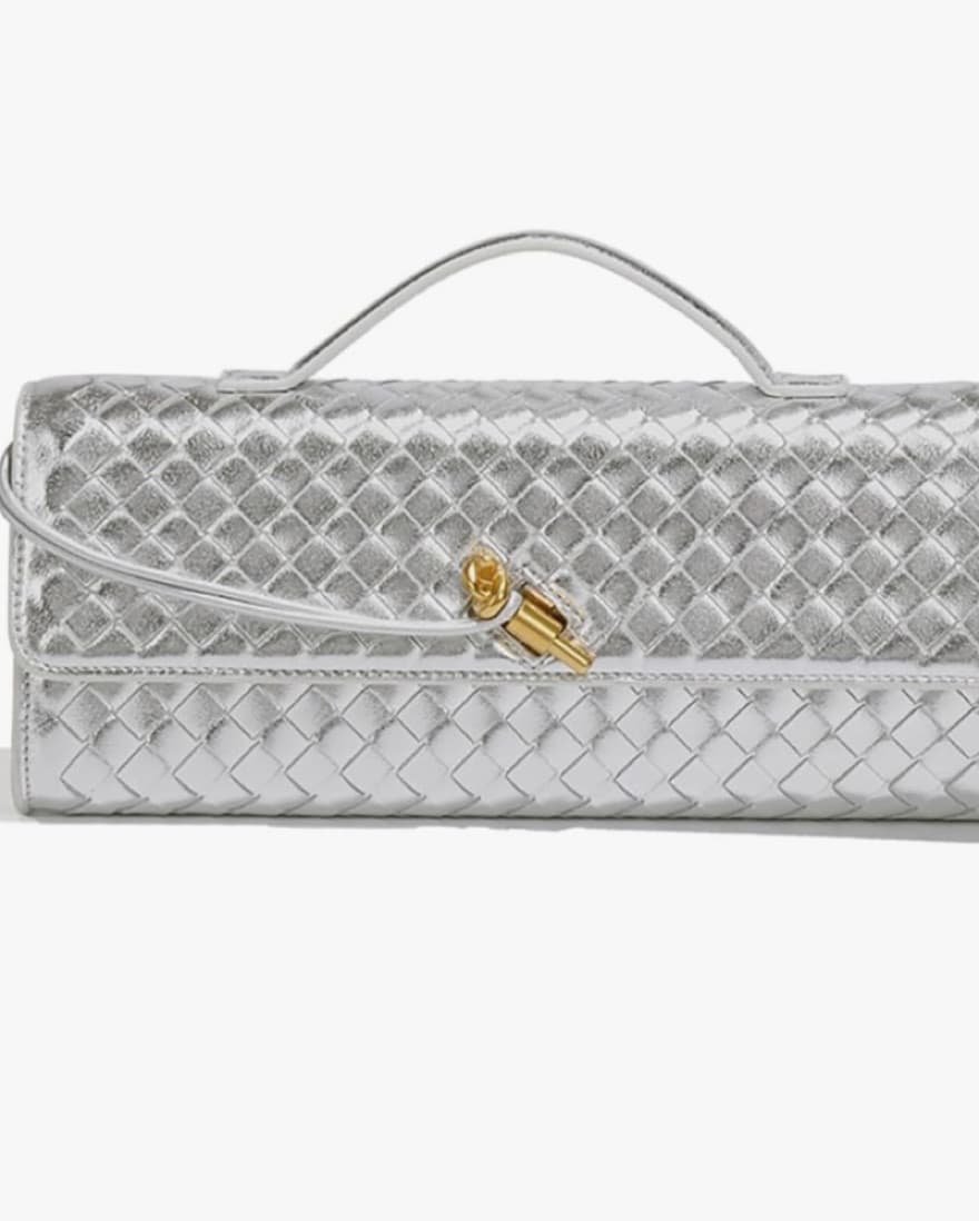 Chic Metallic Crossbody Clutch - Image 1