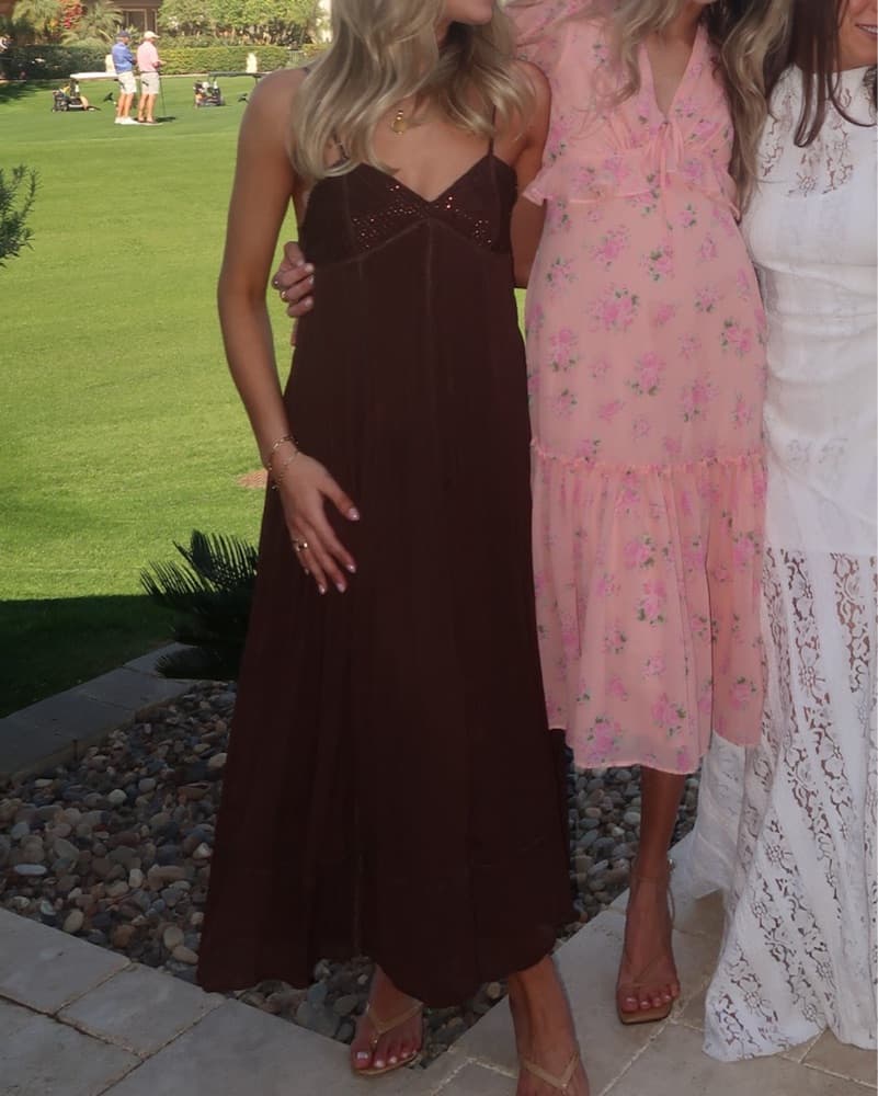 Beaded Vintage Inspired Midi Dress - Image 3
