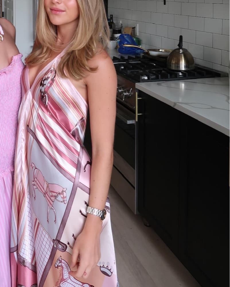 Silk Halter Dress - Image 1