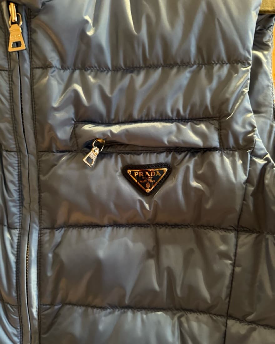 Blue Prada Puffer Vest - Image 4