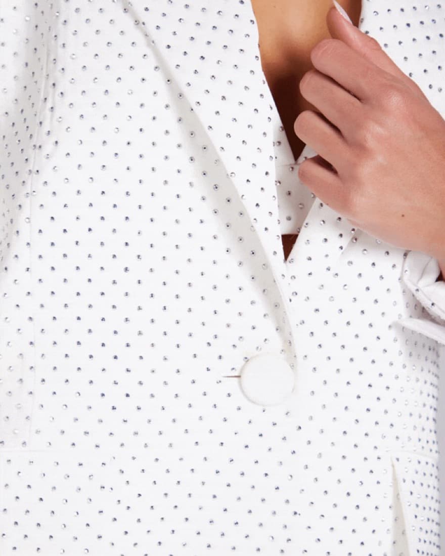 Nadine Merabi Kira White Suit - Image 3