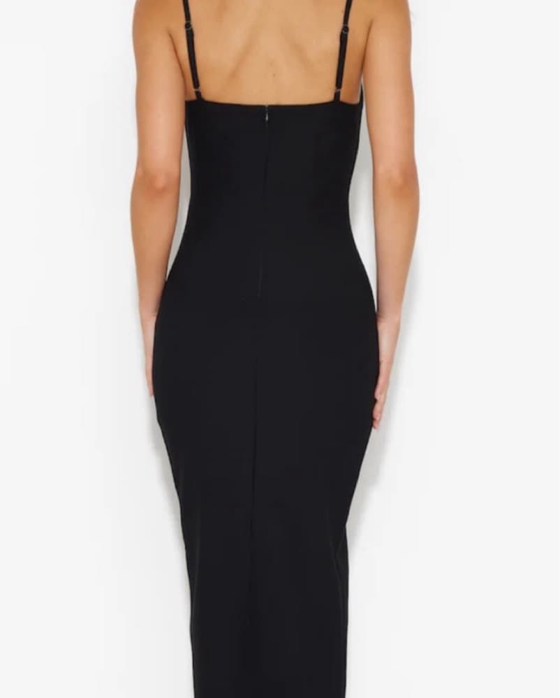 RISING SUCCESS MIDI DRESS BLACK - Image 3