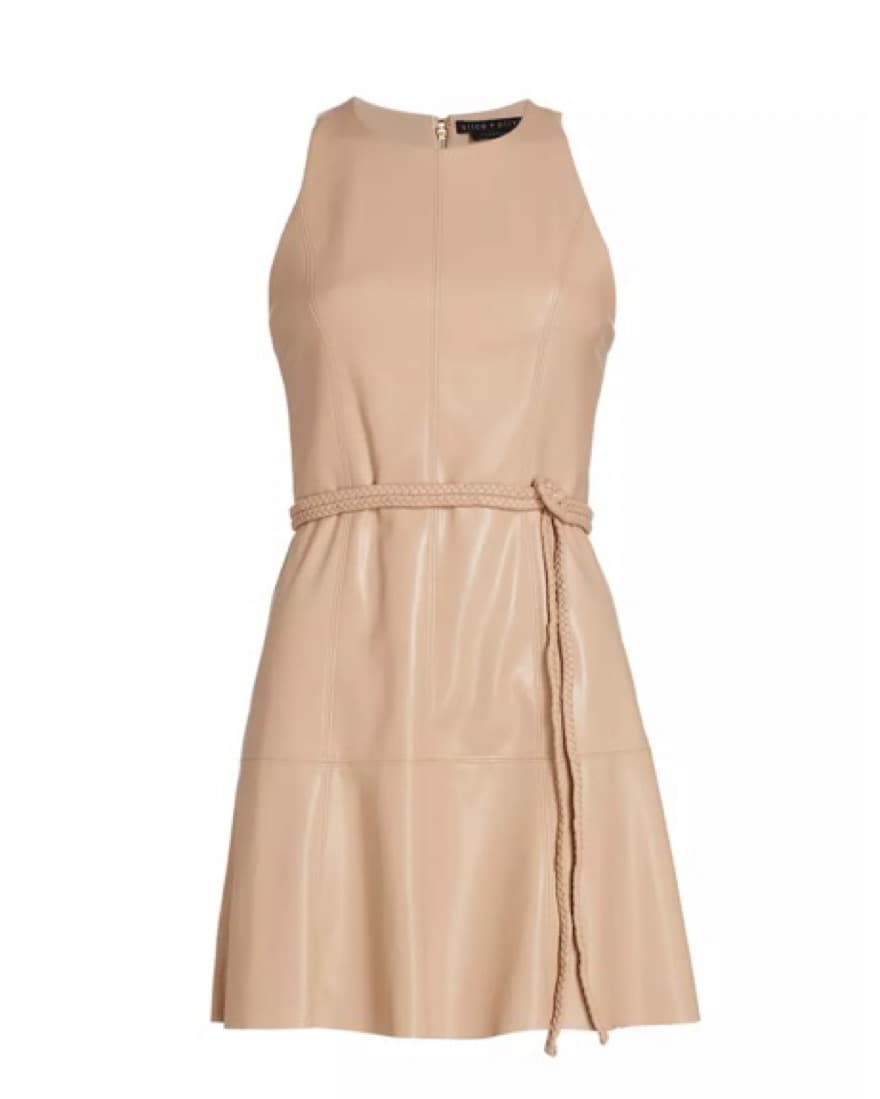 Alice + Olivia Vegan Leather Mini Dress  - Image 1