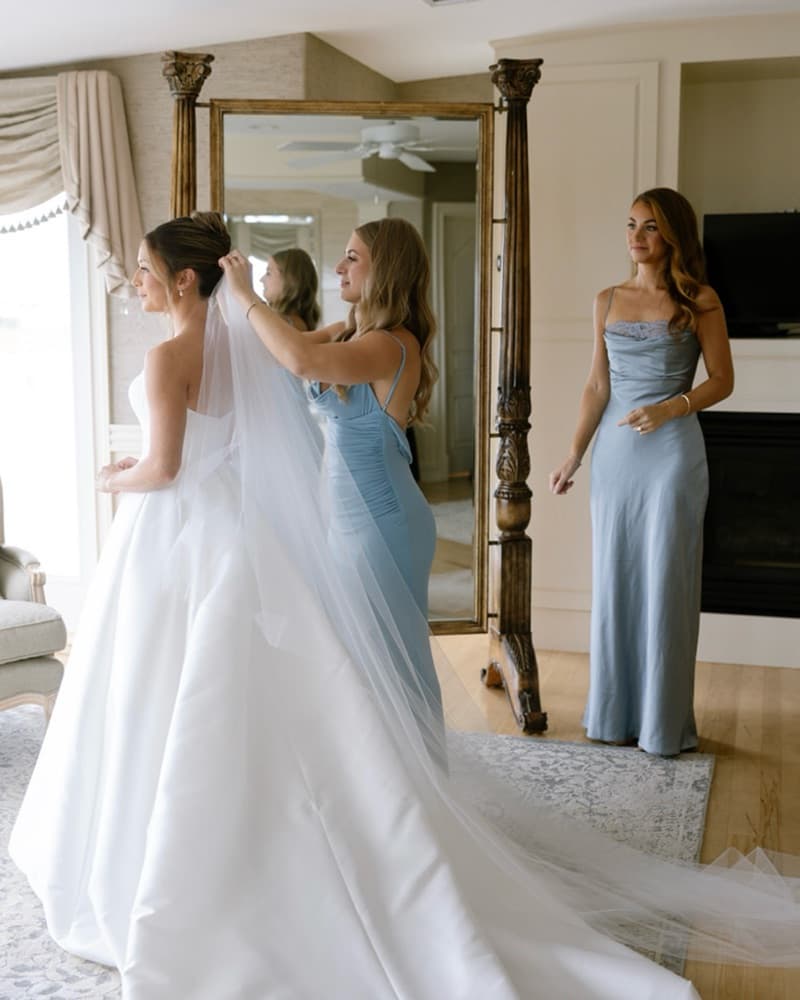 Frosted Blue Bridesmaid/ Wedding Guest  - Image 2