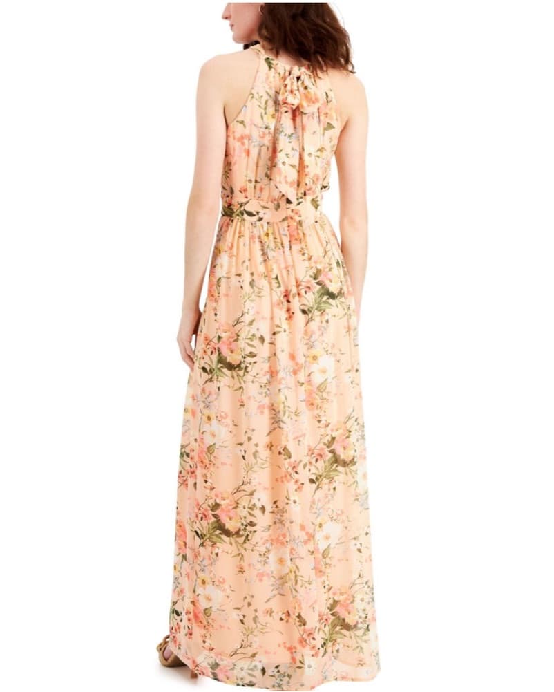 Breezy Floral Halter-Neck Maxi Dress - Image 1