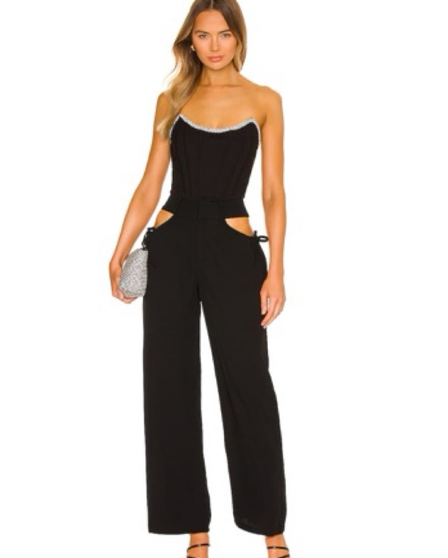 Benny Black Cutout Pants (Superdown) - Image 5