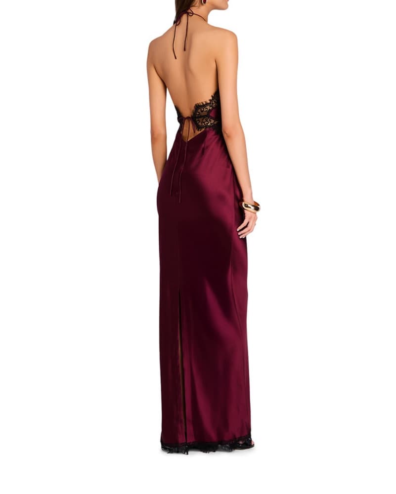 Retrofete Burgundy Dress - Image 2