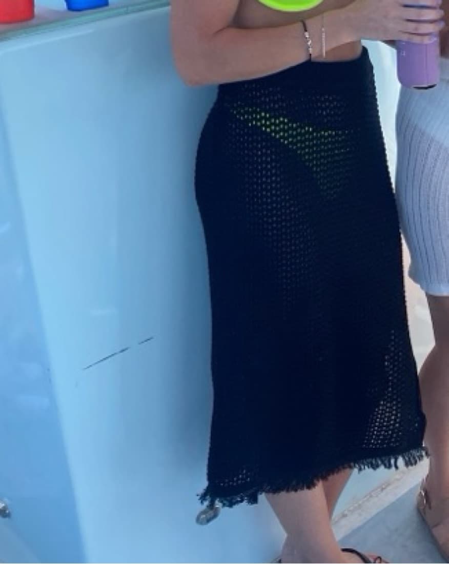 Crochet Black Skirt - Image 1