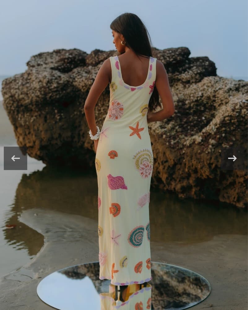 New York Bold Strapped Maxi Dress OCEANU - Image 4