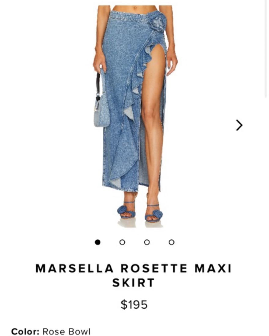 MARSELLA ROSETTE MAXI SKIRT  - Image 1